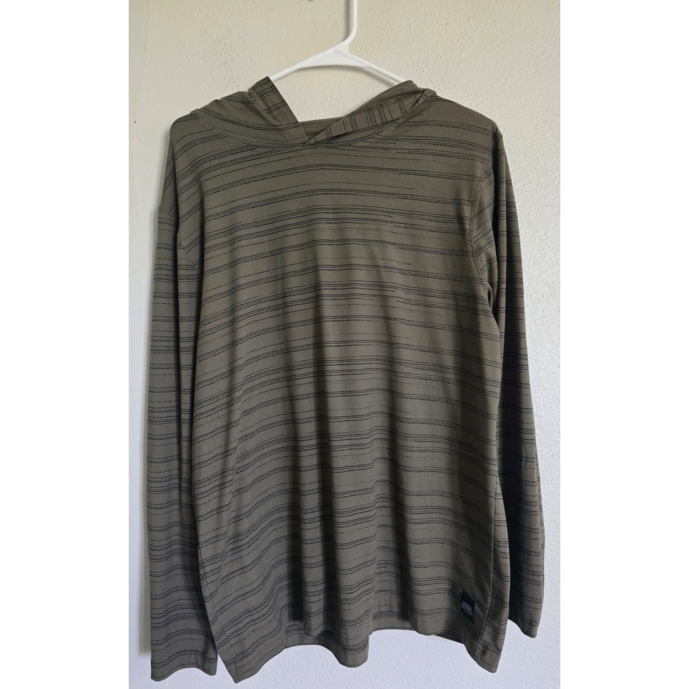 PGA Striped Hoodie Long Sleeve Lightweight Pullover Top Size Small